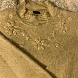 Salon Studio Tan Knitted Turtle Neck Sweater